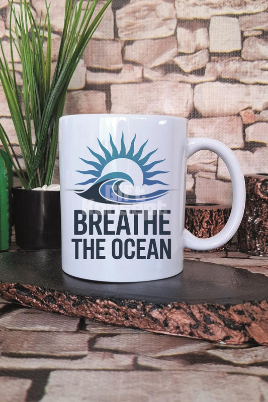 Breathe The Ocean Baskılı Hediyelik Kupa Bardak