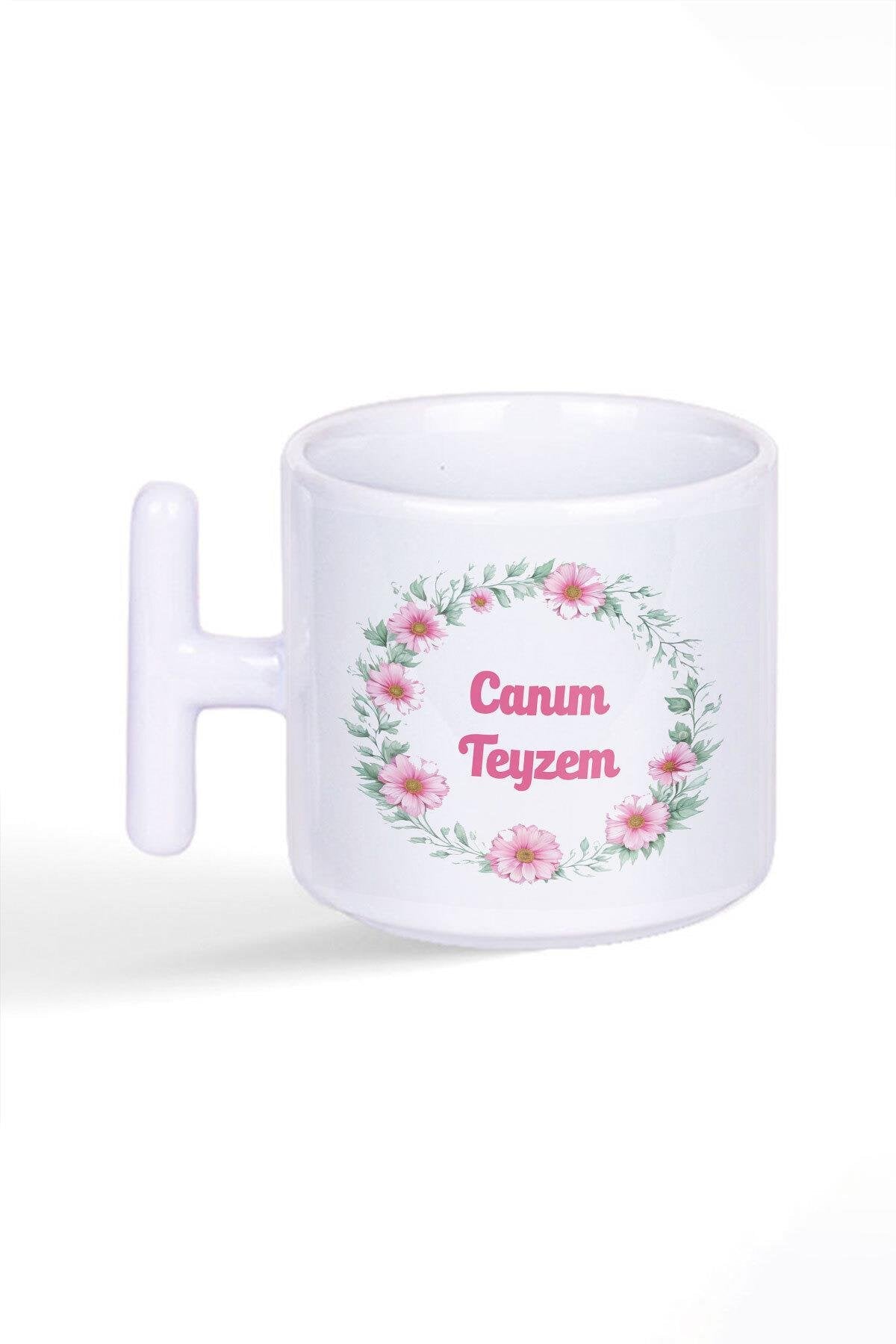 Canım Teyzem Teyze Doğum Günü Hediye Baskılı Latte Fincanı T Kulplu Kupa Bardak