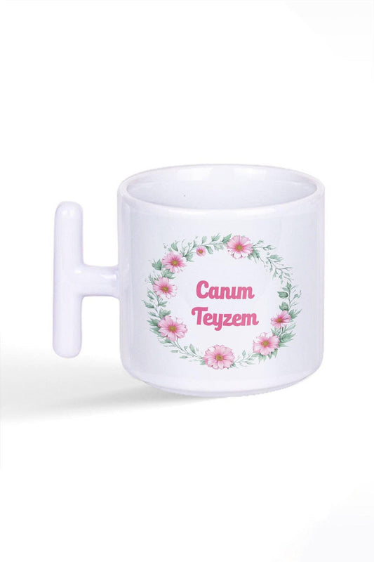 Canım Teyzem Teyze Doğum Günü Hediye Baskılı Latte Fincanı T Kulplu Kupa Bardak