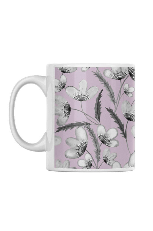 Çiçek Desenli Vintage No:1 Baskılı Kupa Bardak