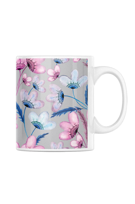 Çiçek Desenli Vintage No:4 Baskılı Kupa Bardak