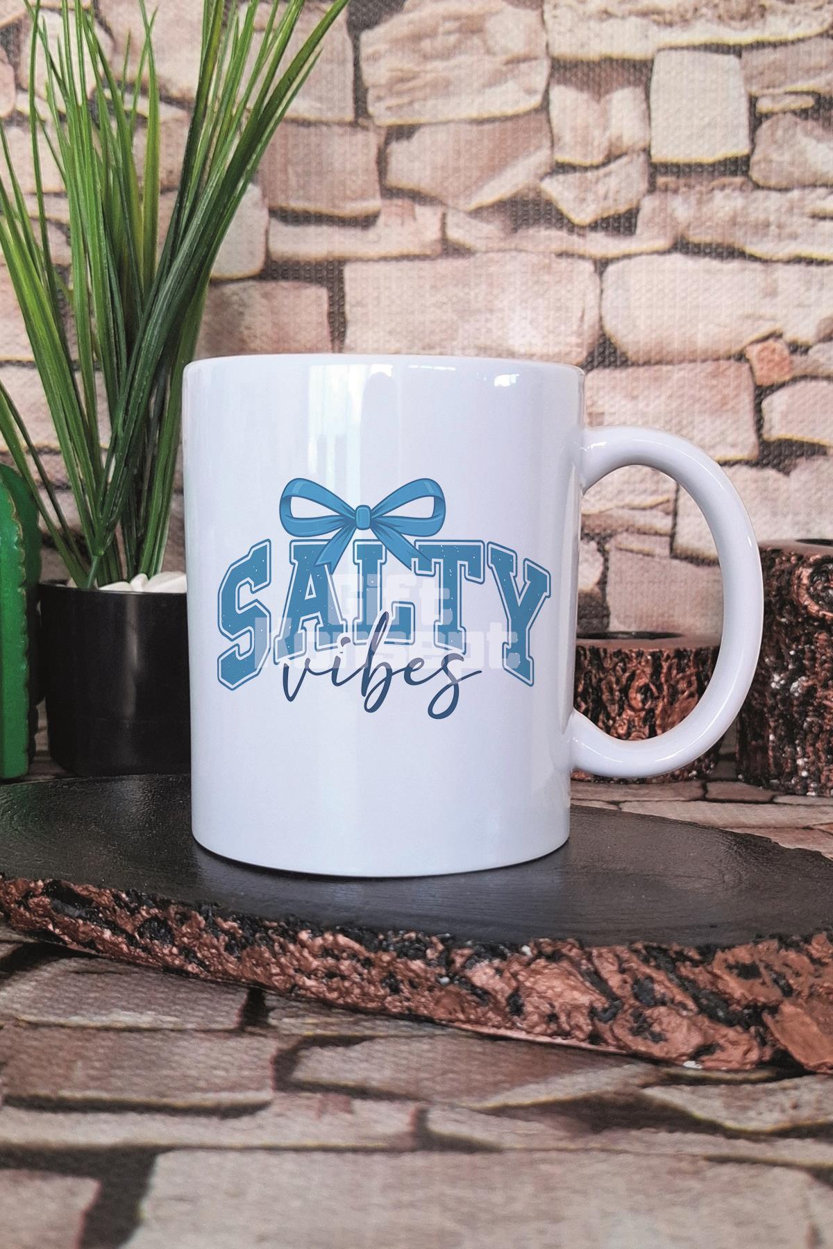 Coquette Salty Vibes Baskılı Hediyelik Kupa Bardak