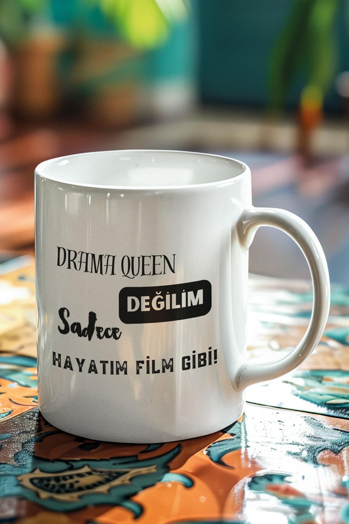Drama Queen Değilim Baskılı Komik Hediyelik Doğum Günü Kupa Bardak