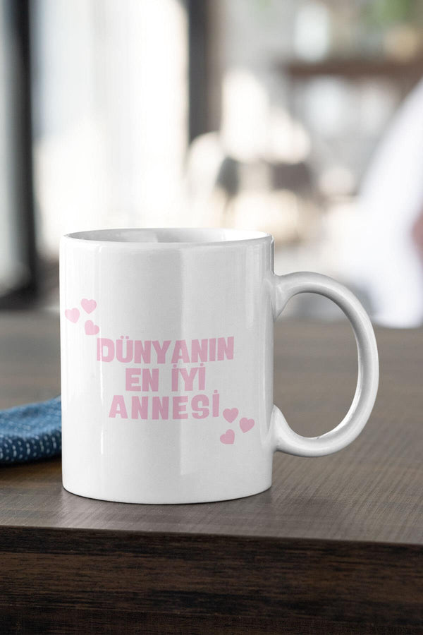 Dünyanın En İyi Annesi Baskılı Anneler Günü Anneye Hediye Kupa Bardak