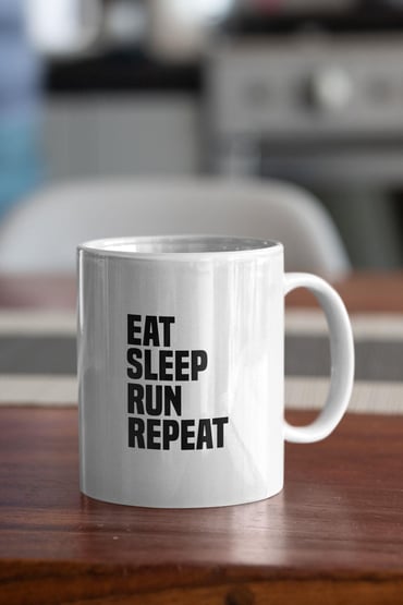Eat Sleep Run Repeat Baskılı Kupa Bardak