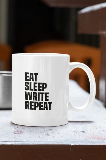 Eat Sleep Write Repeat Baskılı Kupa Bardak