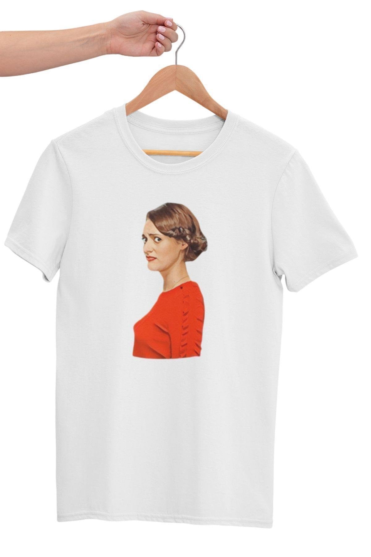 Fleabag Baskılı Sevgili Arkadaş Doğum Günü Eğlenceli Hediyelik Beyaz Unisex T-Shirt
