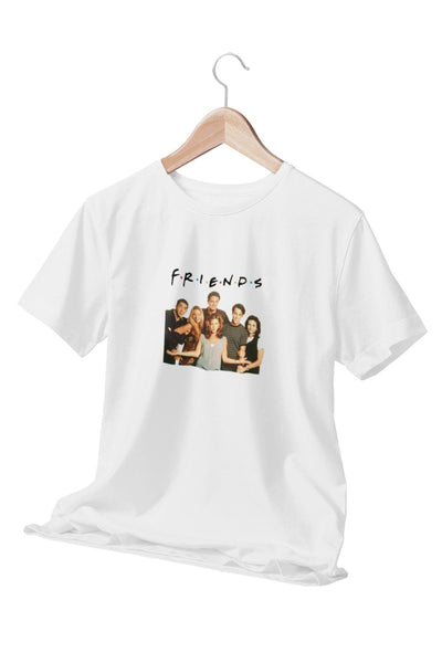 Friends Chandler Ross Joey Monica Phoebe Rachel Baskılı Hediyelik Eğlenceli Beyaz Unisex T-Shirt