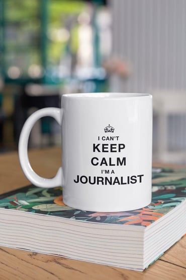 Gazeteci I Can't Keep Calm I'm Journalist Hediyelik Baskılı Kupa Bardak