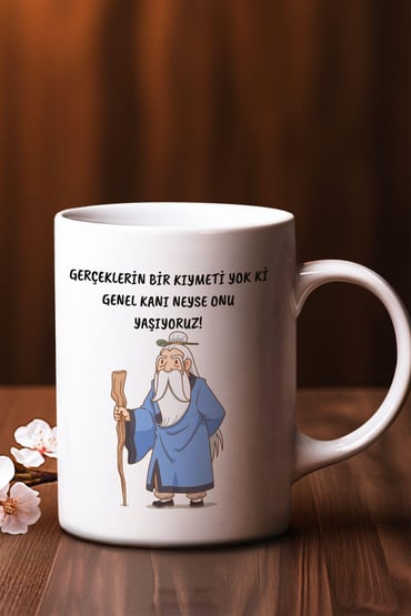 Gibi Dizisi Replikler-2 Baskılı Eğlenceli Komik Hediyelik Beyaz Kupa Bardak