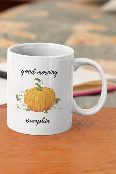 Good Morning Pumpkin Sevgili Özel Hediye Baskılı Kupa Bardak