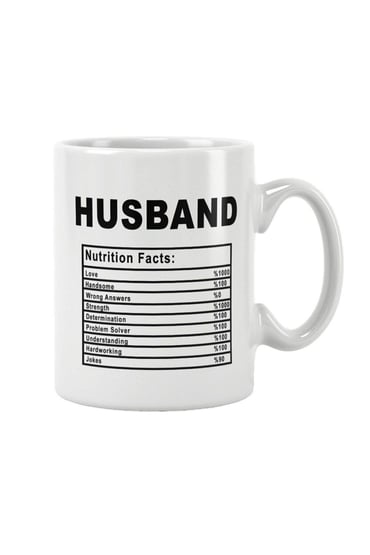Husband Nutrition Facts Eş Sevgililer Günü Hediye Baskılı Kupa Bardak