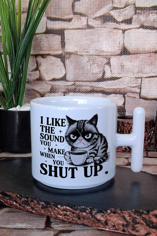 I Am Fine Yazılı Komik Her Şey Yolunda Mizahı Hediye Baskılı T Kulplu Latte Fincanı Kupa Bardak