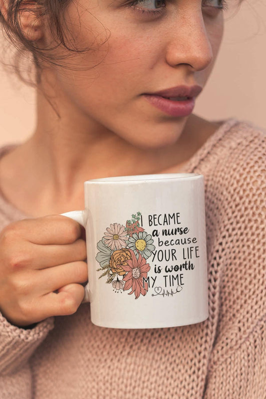 I Became A Nurse Hemşire Hediyelik Baskılı Kupa Bardak