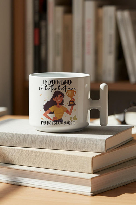 I Never Dreamed Baskılı Hediyelik T Kulplu Latte Fincanı Kupa Bardak