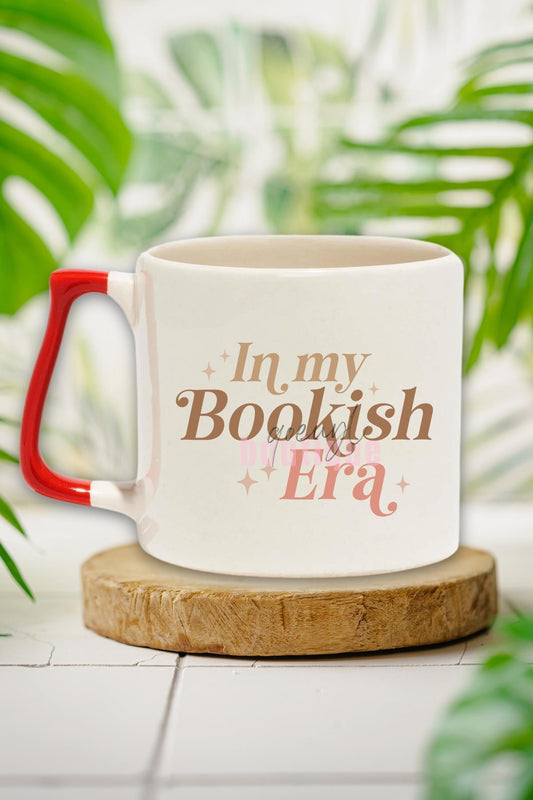 In My Bookish Era Yazılı Kitap Sever Dönemi Hediyelik Kulplu Kupa Bardak