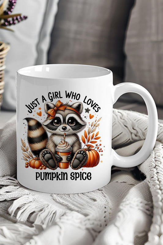 Just A Girl Who Loves Pumpkin Spice Baskılı Hediyelik Kupa Bardak