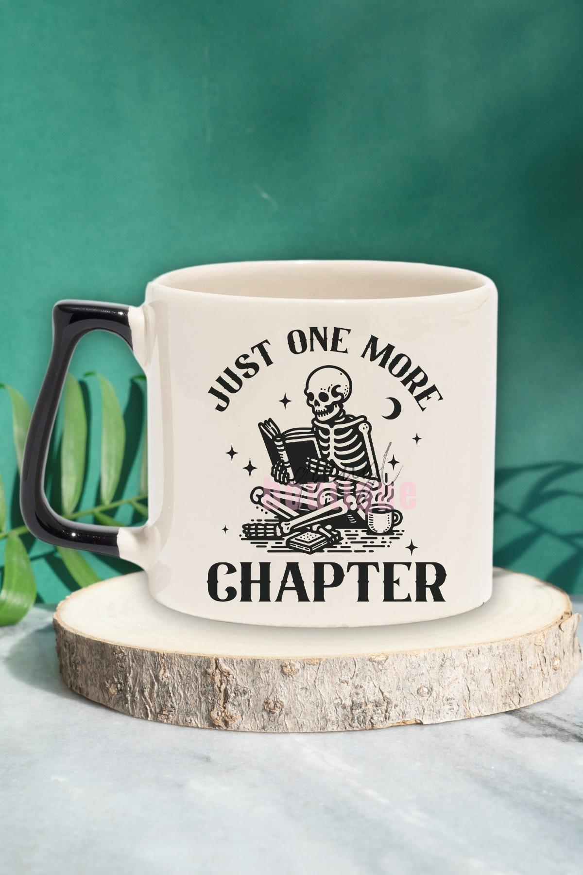 Just One Morph Chapter Baskılı Kitap Okuma Tutkusu Hediyelik Kulplu Kupa Bardak