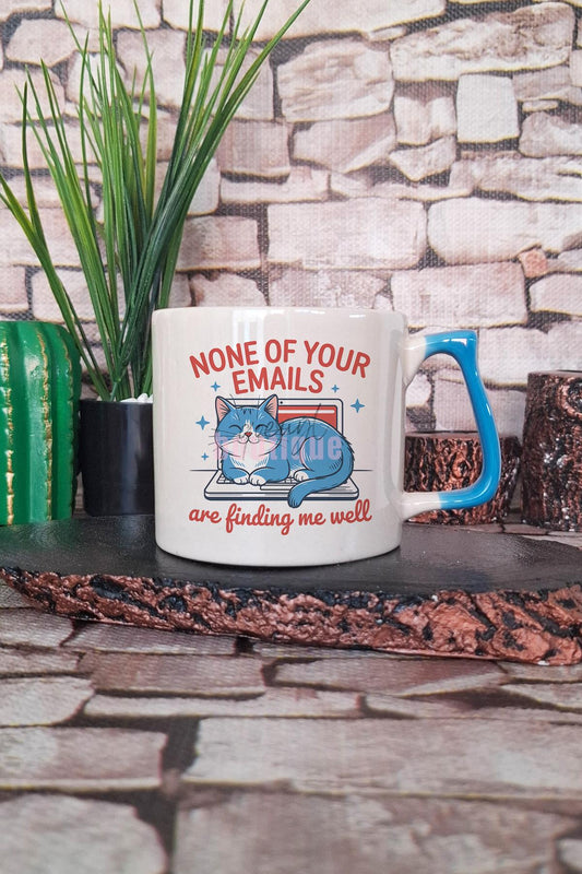 Kedi Komik Esprili Kedisever Kedi Sahibi Eğlenceli Hediyelik Kulplu Kupa Bardak