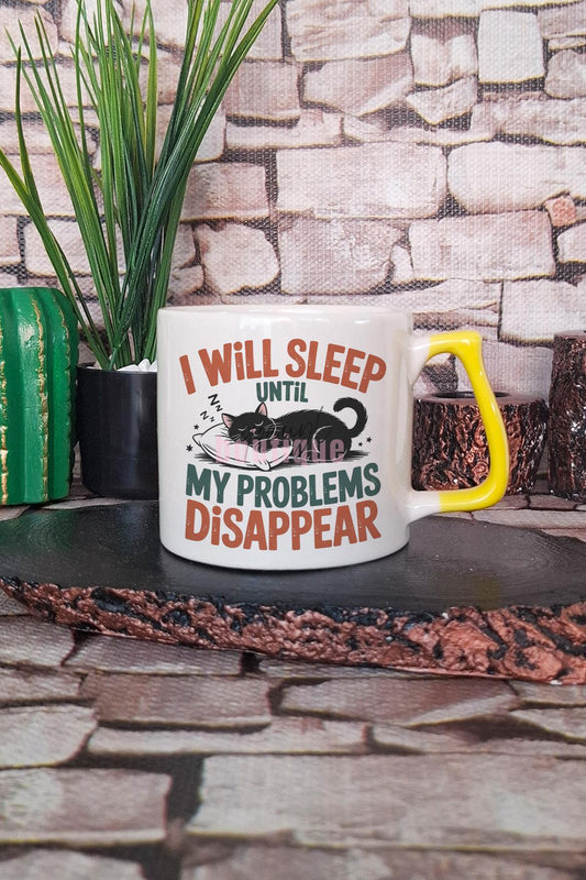 Kedi Komik Esprili Kedisever Kedi Sahibi Eğlenceli Hediyelik Kulplu Kupa Bardak