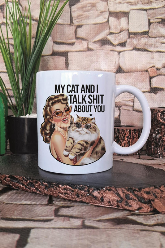 Kedi Komik Esprili Kedisever Kedi Sahibi Eğlenceli Hediyelik Baskılı Çay Kahve Sunum Kupa Bardak