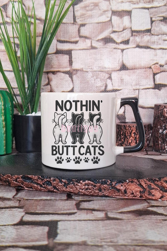 Kedi Komik Esprili Kedisever Kedi Sahibi Sevimli Hediyelik Kulplu Kupa Bardak