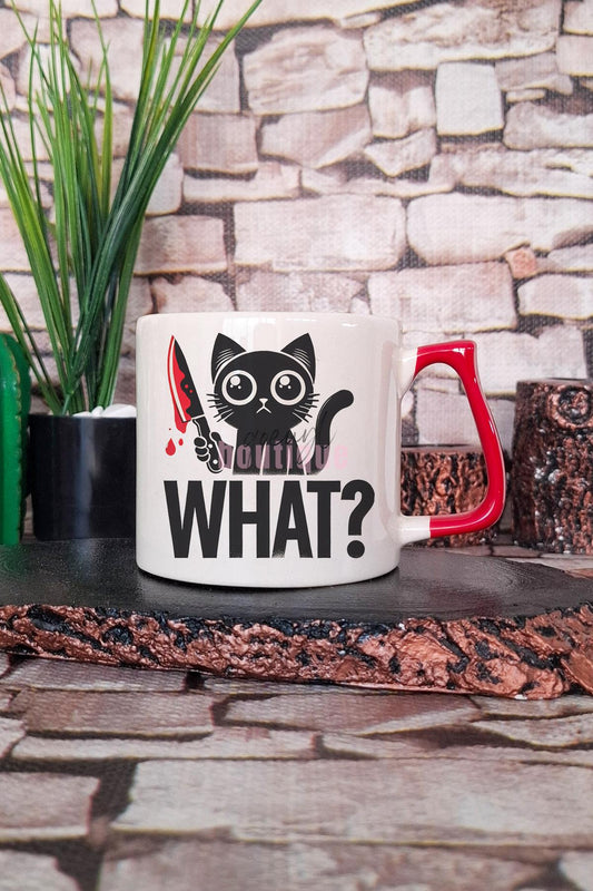 Kedi Komik İronik Esprili Kedisever Kedi Sahibi İğneleyici Hediyelik Kulplu Kupa Bardak