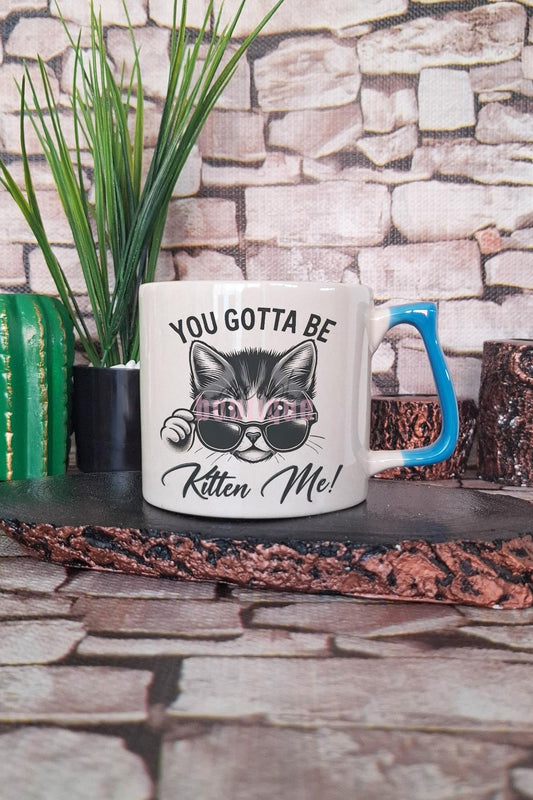 Kedi Komik Minimalist Esprili Kedisever Kedi Sahibi Hediyelik Kulplu Kupa Bardak