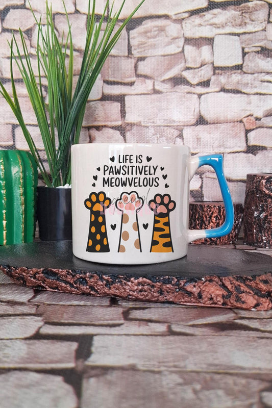 Kedi Komik Tembel Esprili Kedisever Kedi Sahibi Miskin Hediyelik Kulplu Kupa Bardak