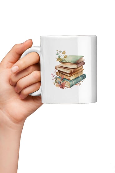 Kitap Baskılı Hediyelik Kupa Bardak