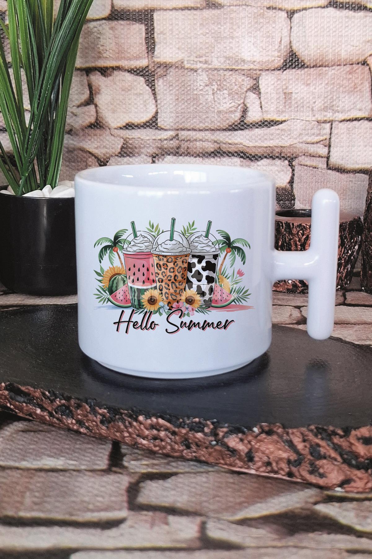 Loaded Tea Junkie Baskılı T Kulplu Latte Fincanı Kupa Bardak