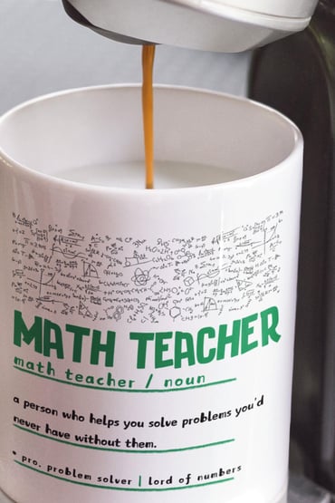 Match Teacher Noun Baskılı Matematik Öğretmeni Sözlük Anlamı Öğretmene Hediyelik Beyaz Kupa Bardak