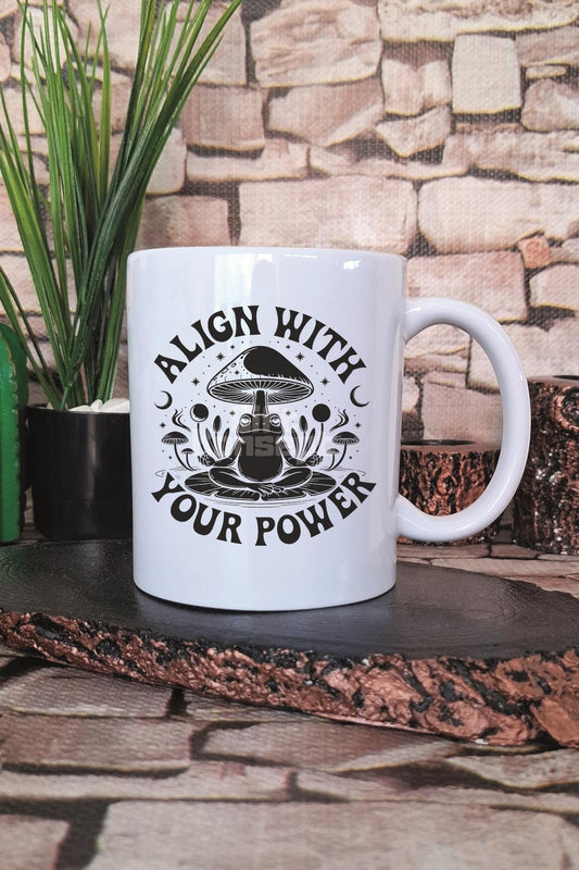 Meditation Frog Self Improvement Baskılı Meditasyon Kurbağa Hediye Baskılı Kupa Bardak