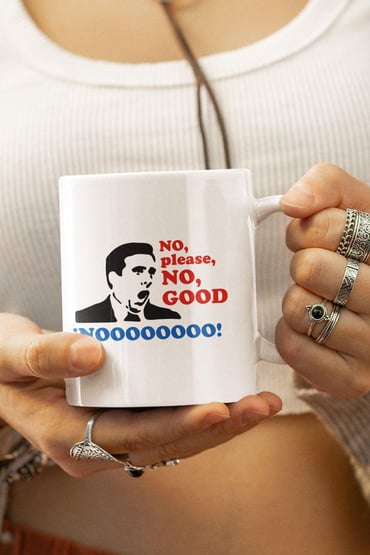 Michael Scott No Please No The Office Baskılı Kupa Bardak