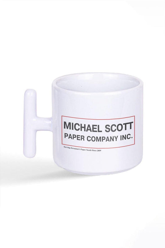 Michael Scott Paper Company The Office Baskılı Latte Fincanı T Kulplu Kupa Bardak