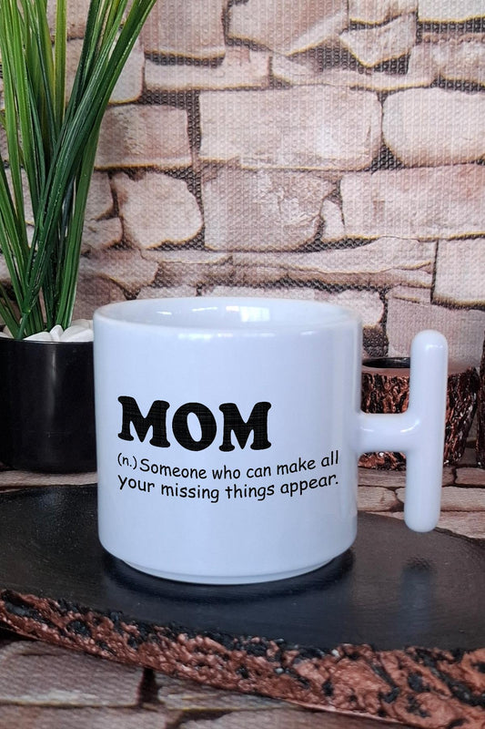 Mom Noun Definition Baskılı Anneler Günü Hediyelik T Kulplu Latte Fincanı Kupa Bardak