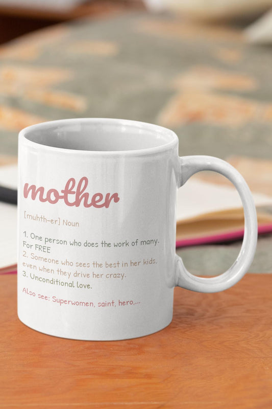 Mother Sözlük Baskılı Anneler Günü Doğum Günü Anneye Hediye Kupa Bardak