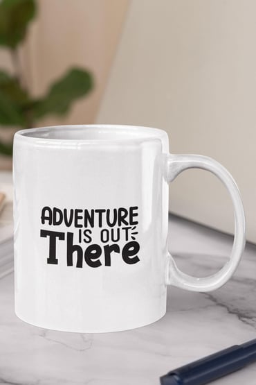 Motivasyon Bardağı Adventure Is Out There Baskılı Kupa Bardak