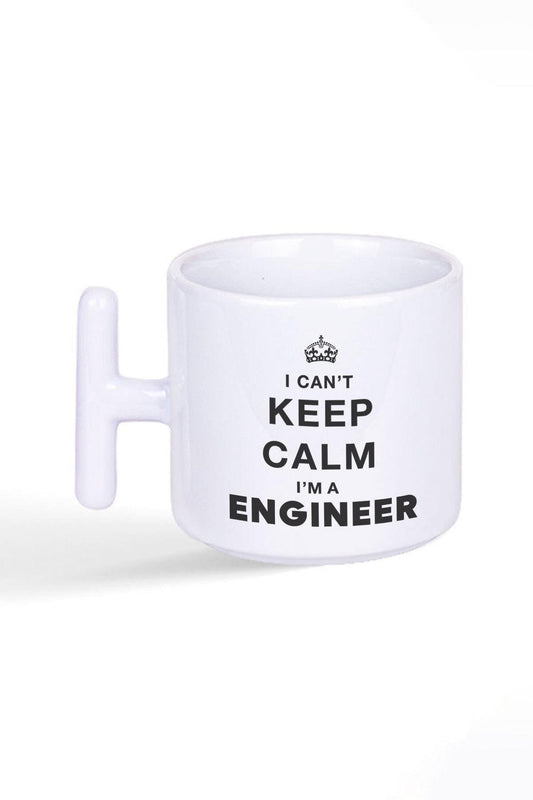 Mühendis I Can't Keep Calm I'm Engineer Hediyelik Baskılı Latte Fincanı T Kulplu Kupa Bardak