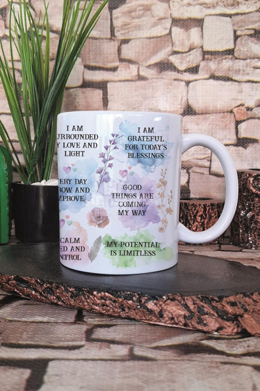 My Daily Affirmation Yazılı Günlük Olumlama Manifest Sözü Hediye Baskılı Kupa Bardak