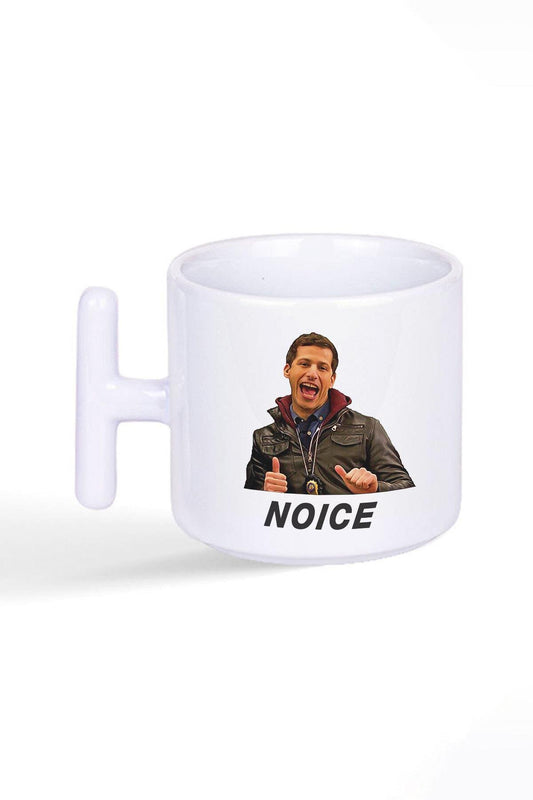 Noice Jake Peralta Brooklyn Nine Baskılı Latte Fincanı T Kulplu Kupa Bardak