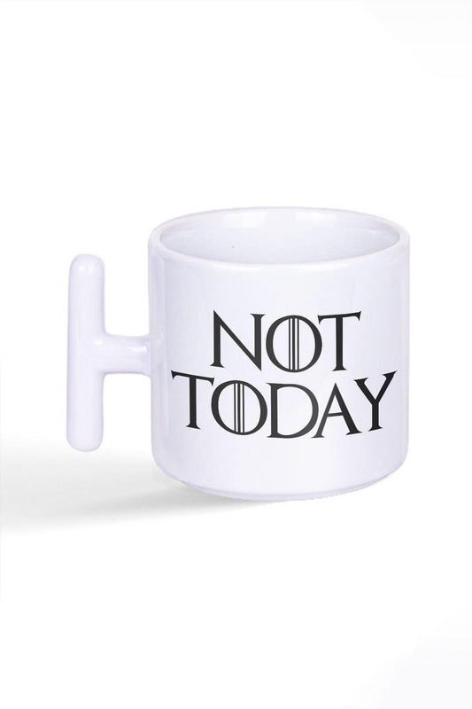 Not Today Arya Stark Game Of Thrones Baskılı Latte Fincanı T Kulplu Kupa Bardak