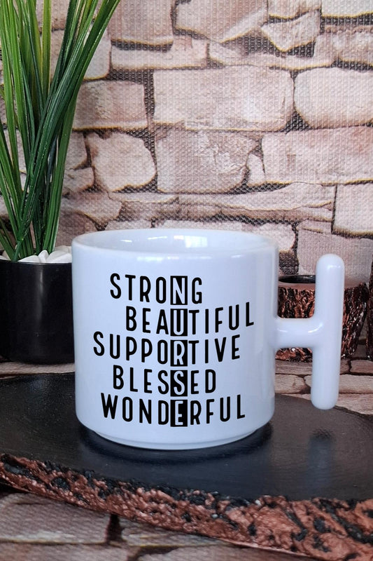 Nurse Desenli Yazı Hemşire Hediyelik Baskılı T Kulplu Latte Fincanı Kupa Bardak