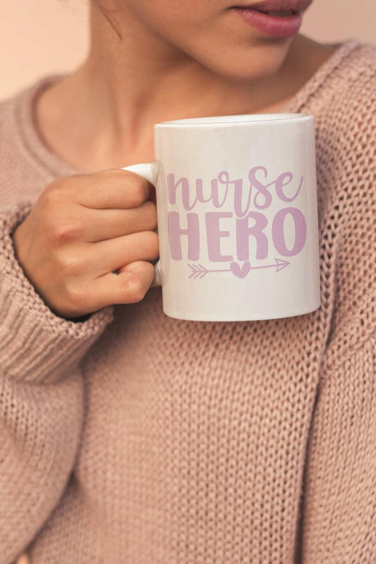 Nurse Hero Hemşire Hediyelik Baskılı Kupa Bardak