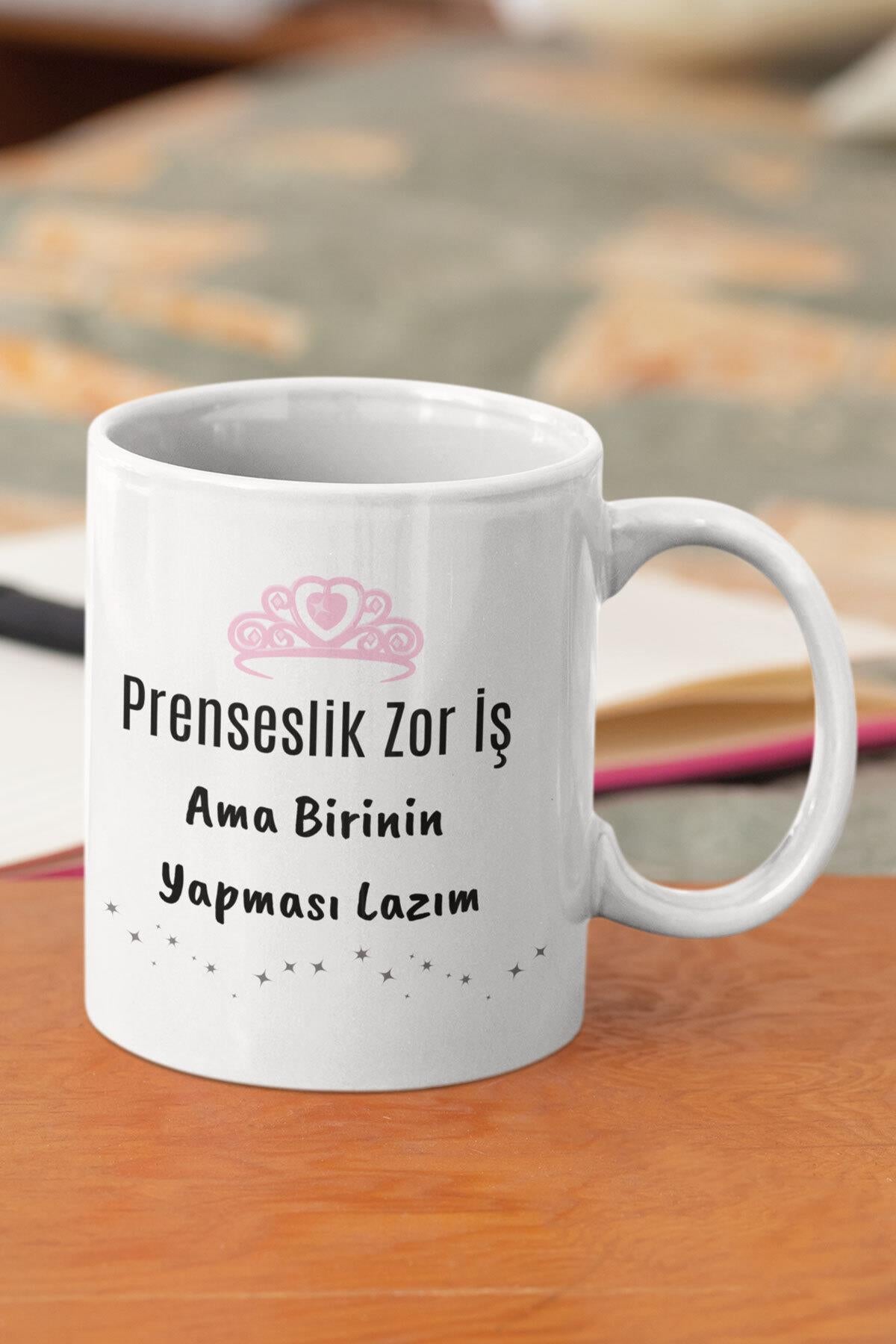 Prenseslik Zor İş Ama Birinin Yapması Lazım Baskılı Komik Hediyelik Kupa Bardak