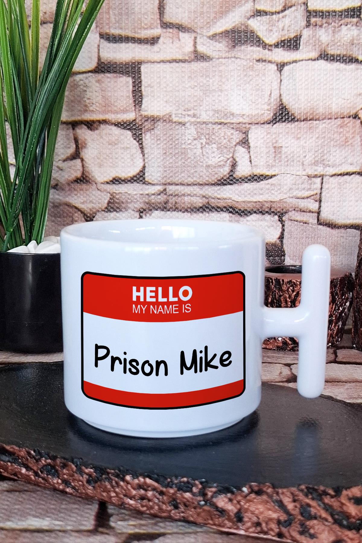 Prison Mike Michael Scott The Office Baskılı T Kulplu Latte Fincanı Kupa Bardak