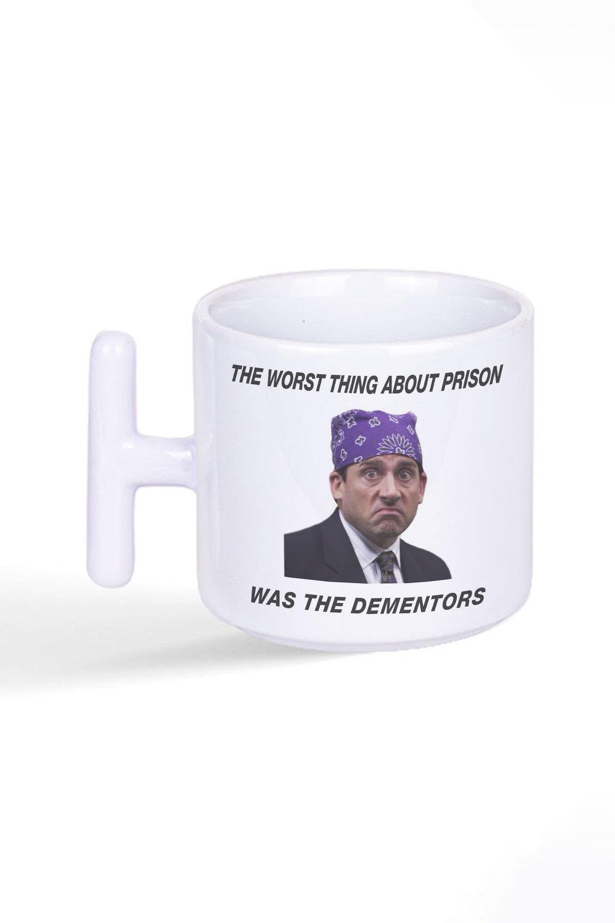 Prison Mike The Office Baskılı Latte Fincanı T Kulplu Kupa Bardak