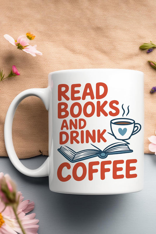 Read Books And Coffee Baskılı Hediyelik Kupa Bardak