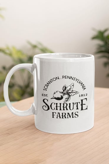 Schrute Farms Dwight The Office Baskılı Kupa Bardak