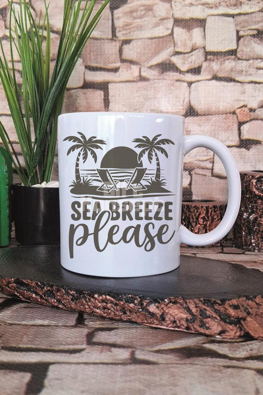 Sea Breeze Please Baskılı Hediyelik Kupa Bardak